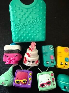 Shopkins Season 1 & 3 Rare Collection with large Shopping Basket